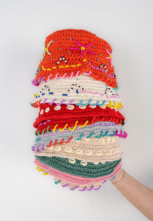Beaded Bucket Hat
