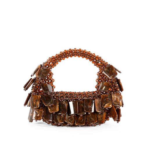 Brown “Cleo” Square Bag