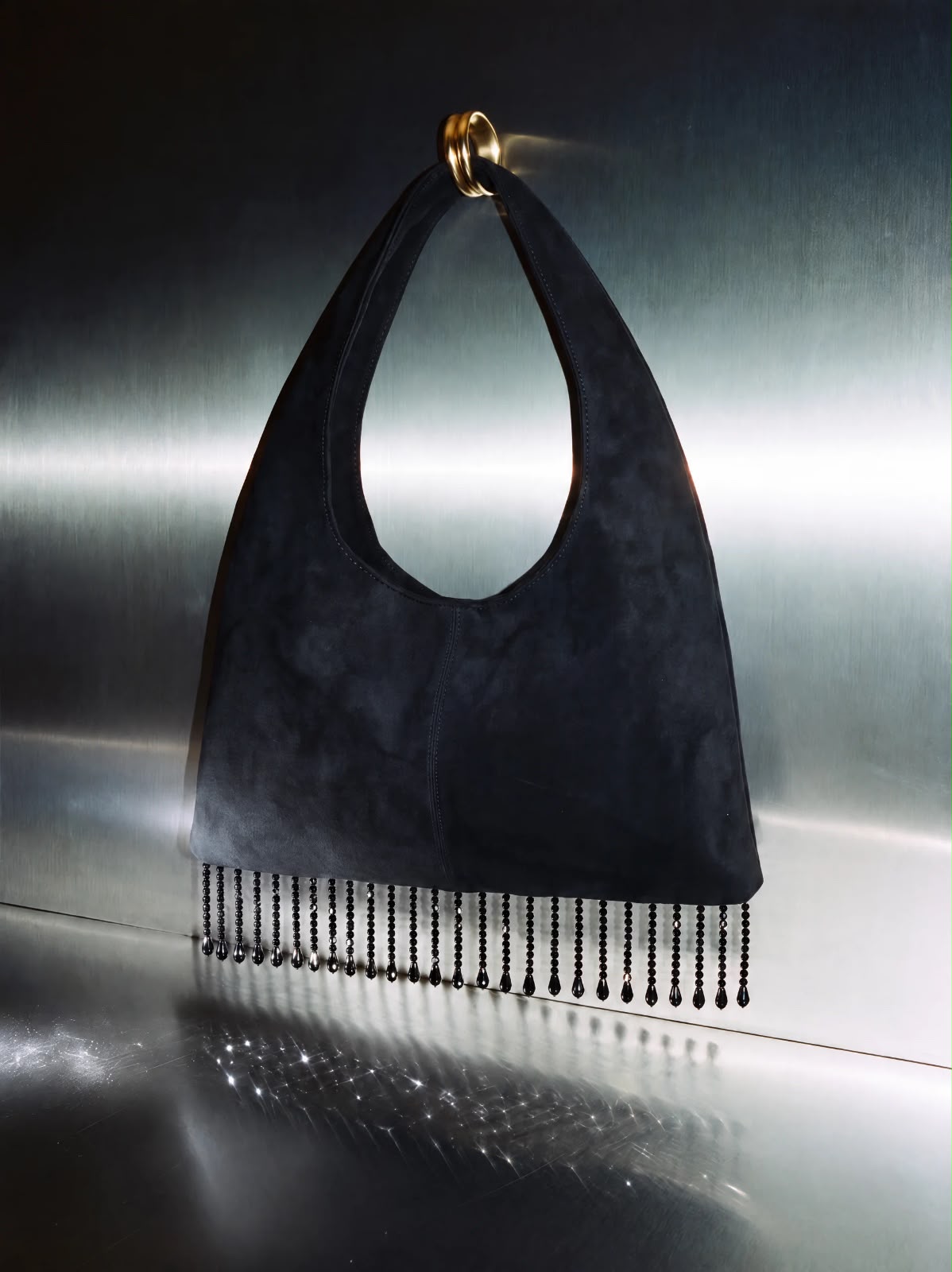 The Eloria Bag - Black Suede