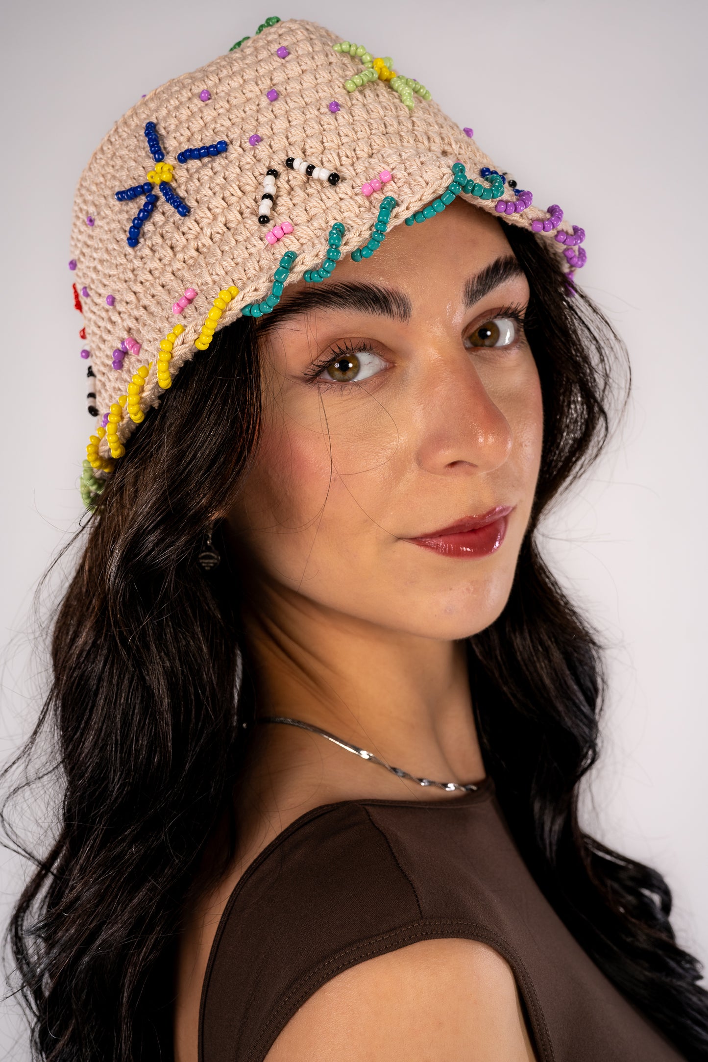 Beaded Bucket Hat