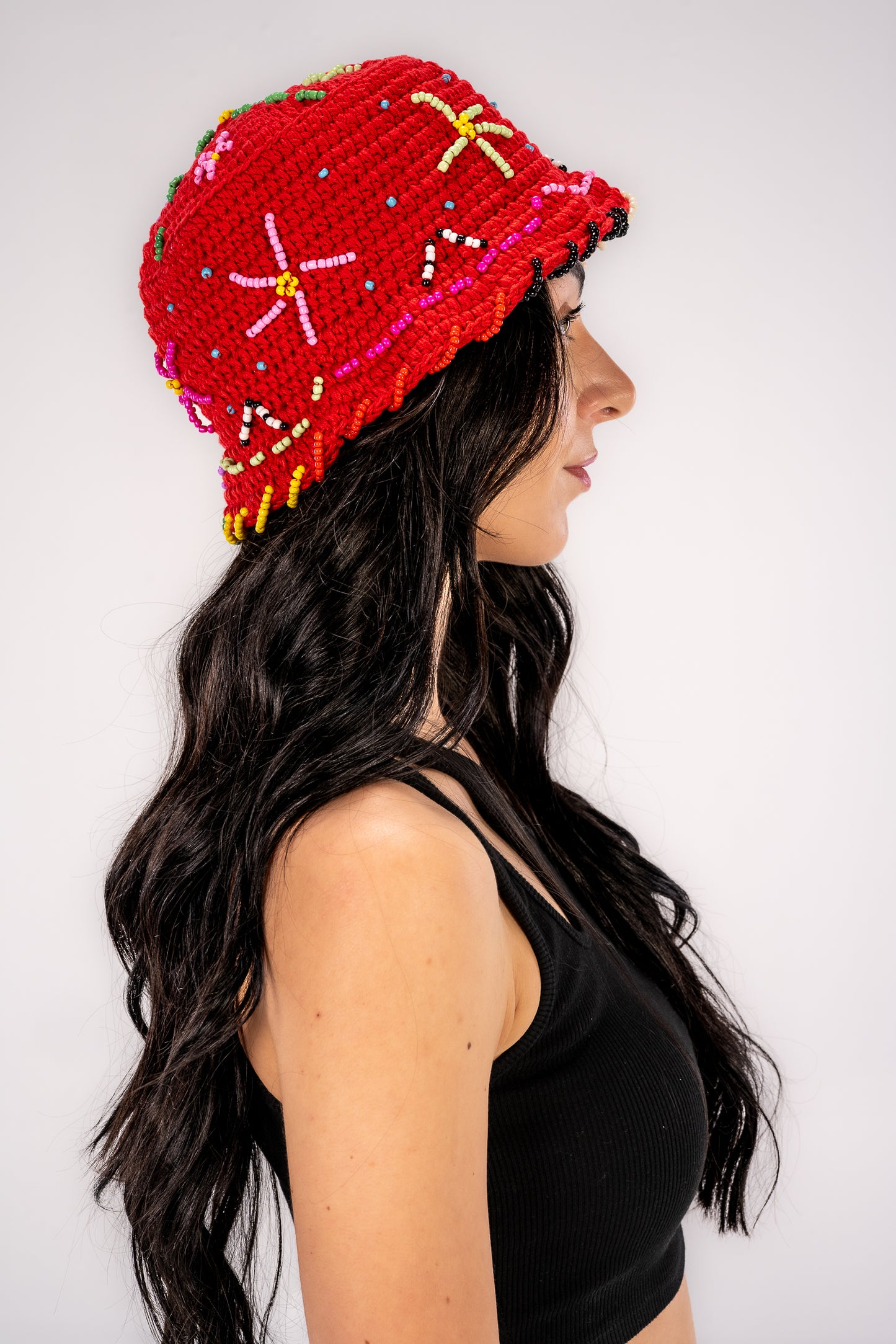 Beaded Bucket Hat