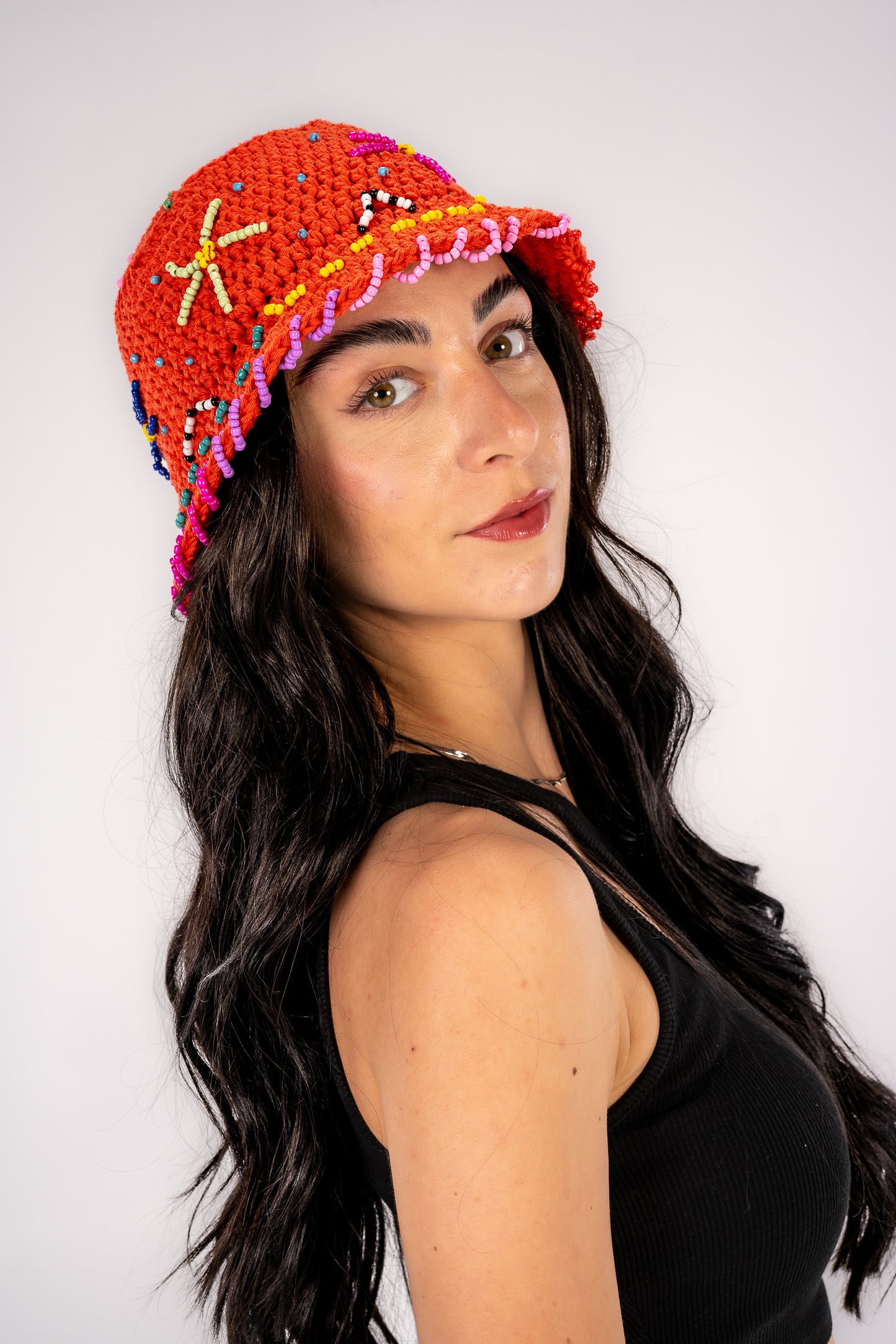 Beaded Bucket Hat